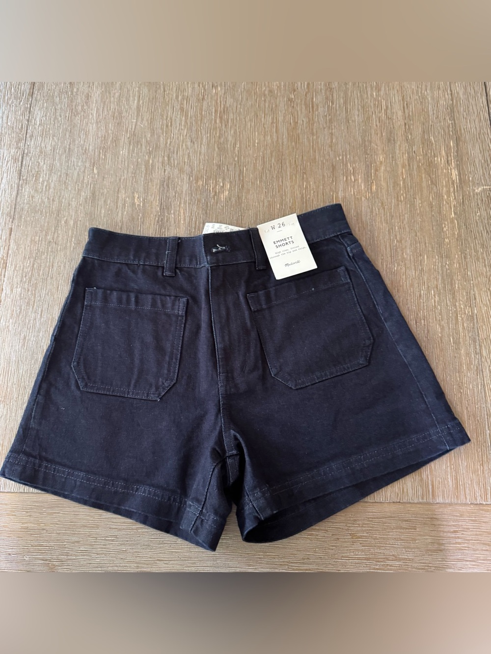 Madewell Dark Blue Denim Emmett Shorts
